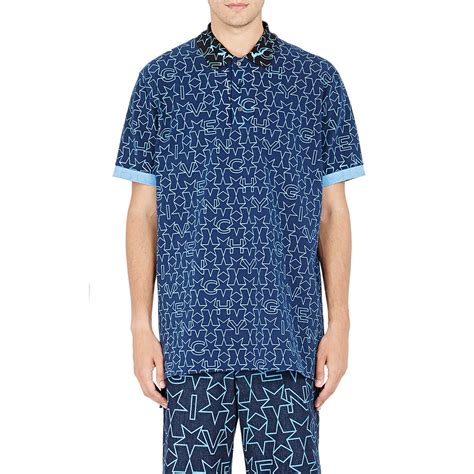 givenchy polo shirt blue|shark givenchy men's.